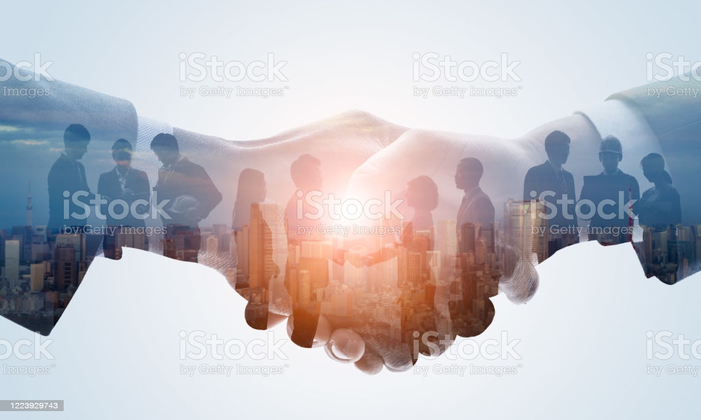 partnership of business concept business network picture id1223929743